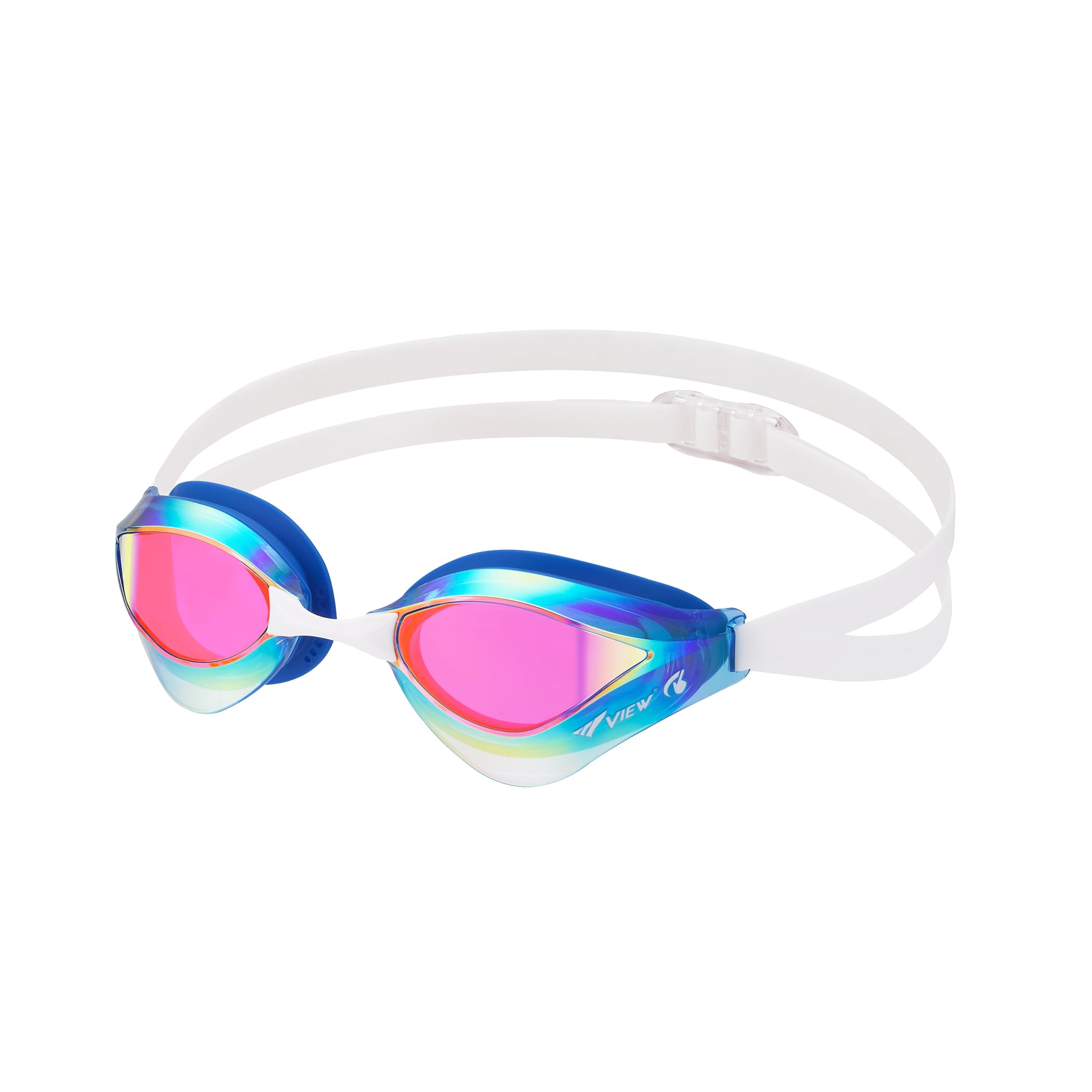VIEW Swimming Gear V-230ASA Blade Orca SWIPE Racing - Occhiali da nuoto, lenti a specchio blu