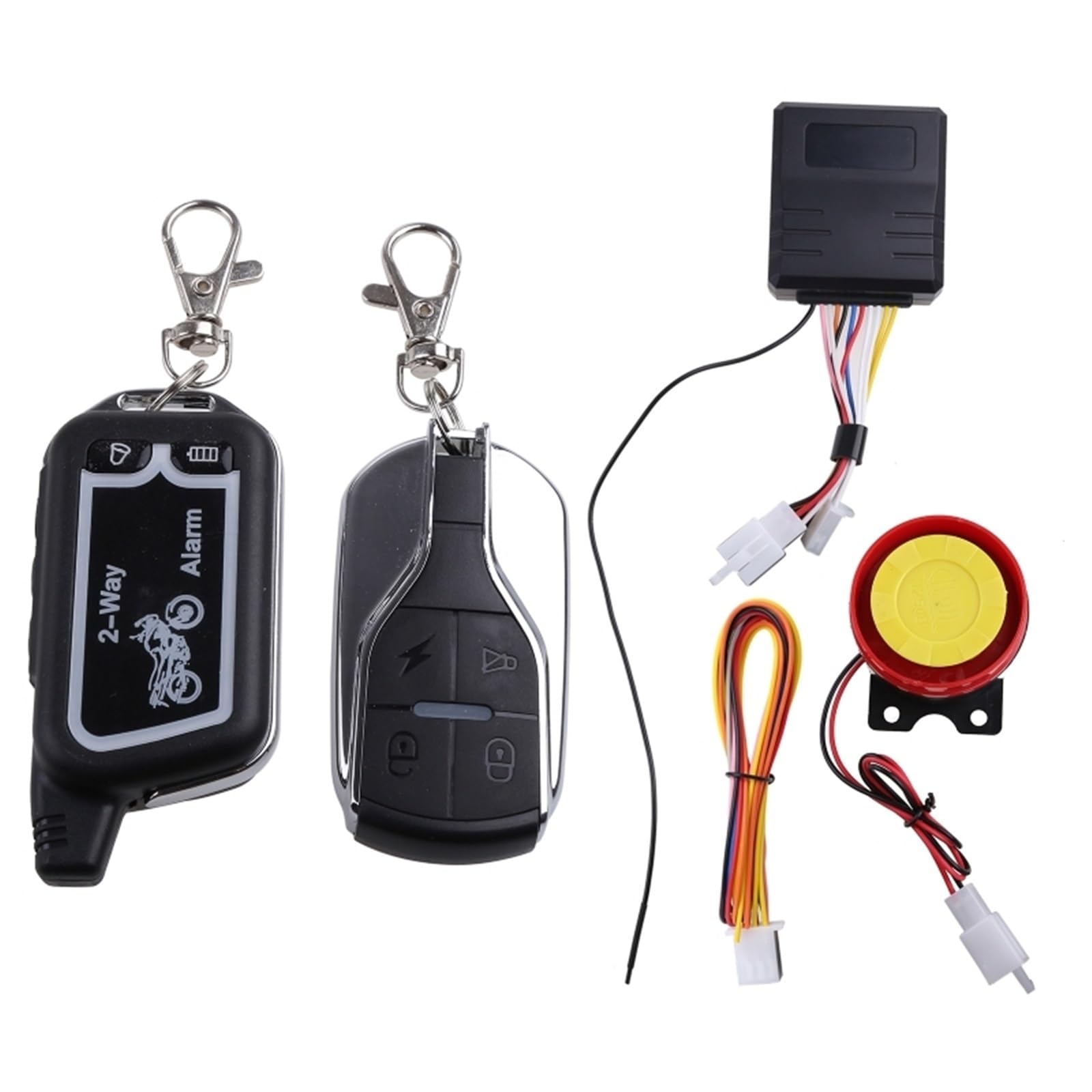 Sistema Allarme Auto Antifurto di allarme for moto bidirezionale con avviso display LED sul telecomando