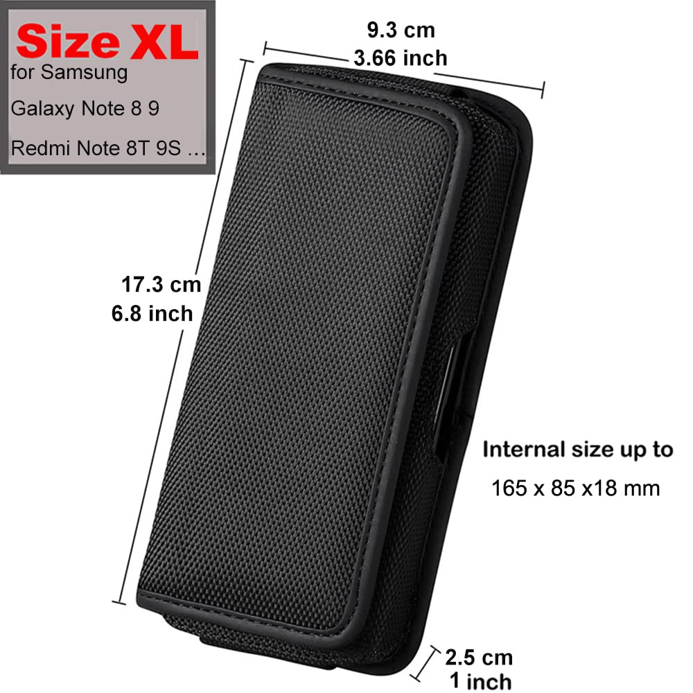 Fondina Per Cintura Porta Cellulare Orizzontale - Compatibile Con Blackview, Xiaomi, OPPO, Realme, Dimensioni 16.5x8.5x1.6cm - Foto 6
