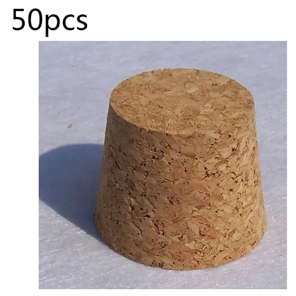 Tappi for tubi in sughero di legno da laboratorio da 43 * 33 * 35 mm, tappi for bottiglie di vino in vetro for esperimenti(50pcs)