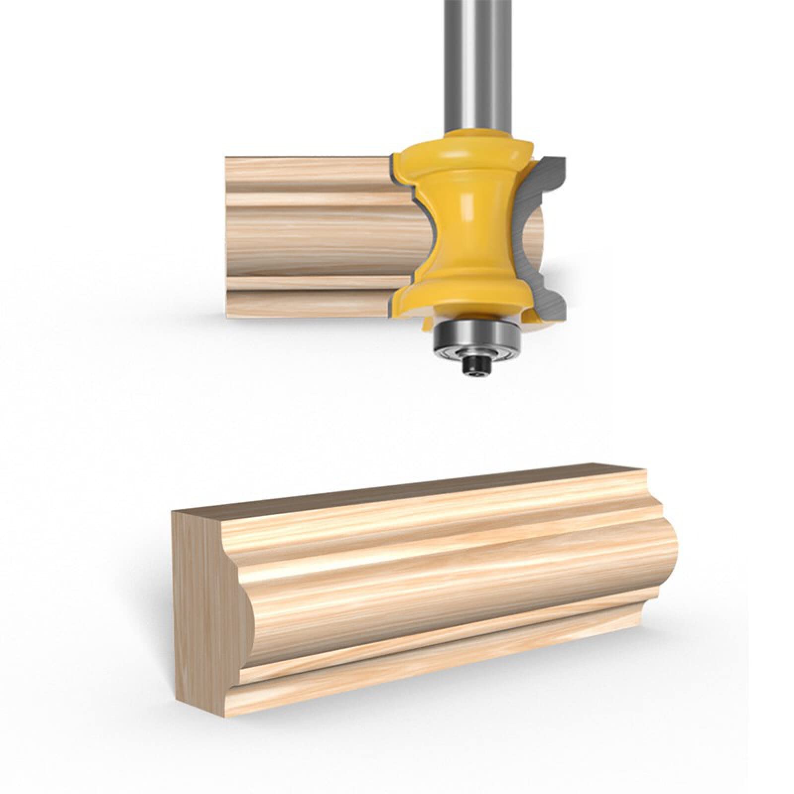1Pc 6mm/6.35mm/8mm Shank Concave Radius Frese Convex Column Line Moulding Router Bit Cutter per la lavorazione del legno,gambo 8mm