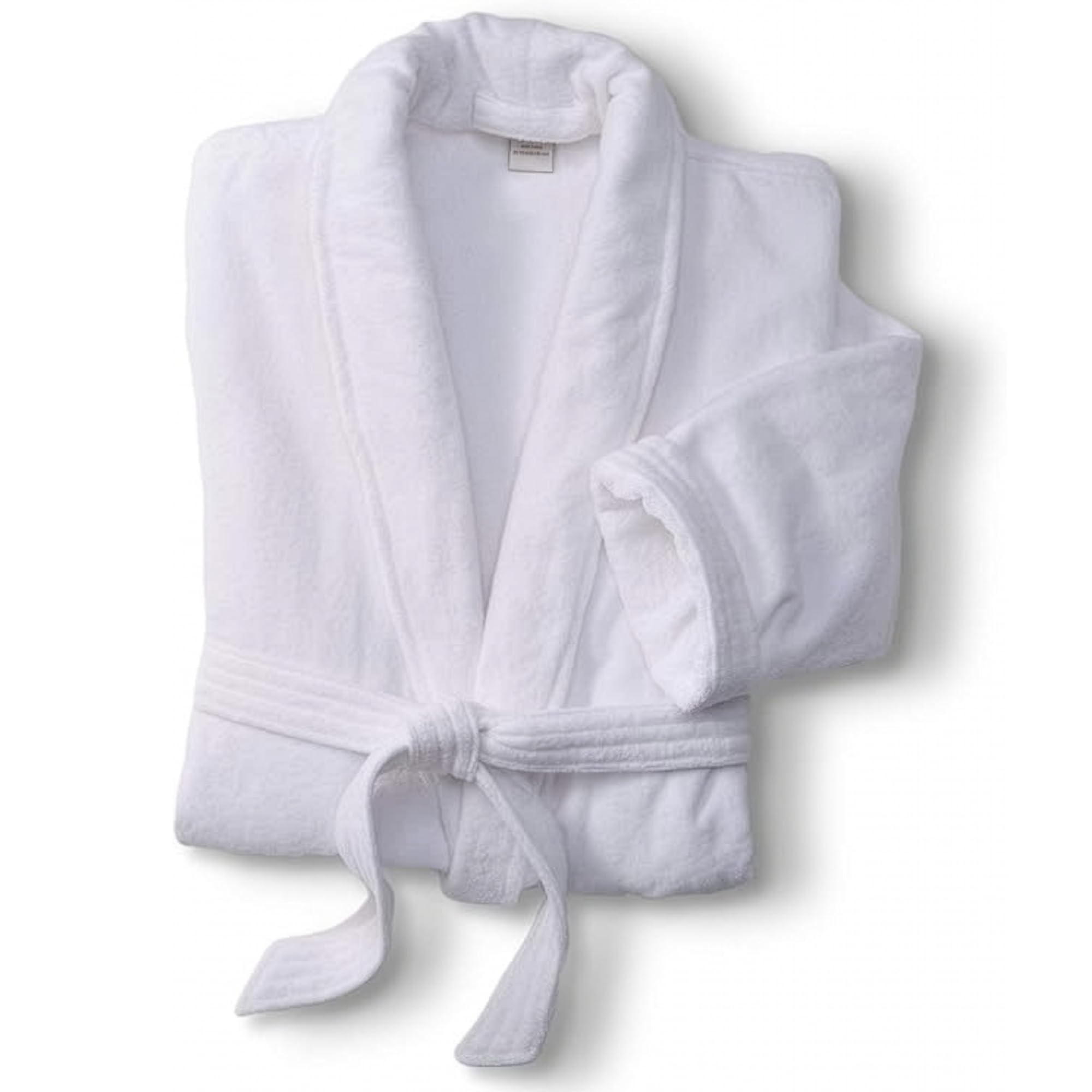 MONARCH Terry Velour Bathrobe - Luxury 100 Cotton Hotel Spa Robe - Plush Absorbent Machine Washable - Shawl