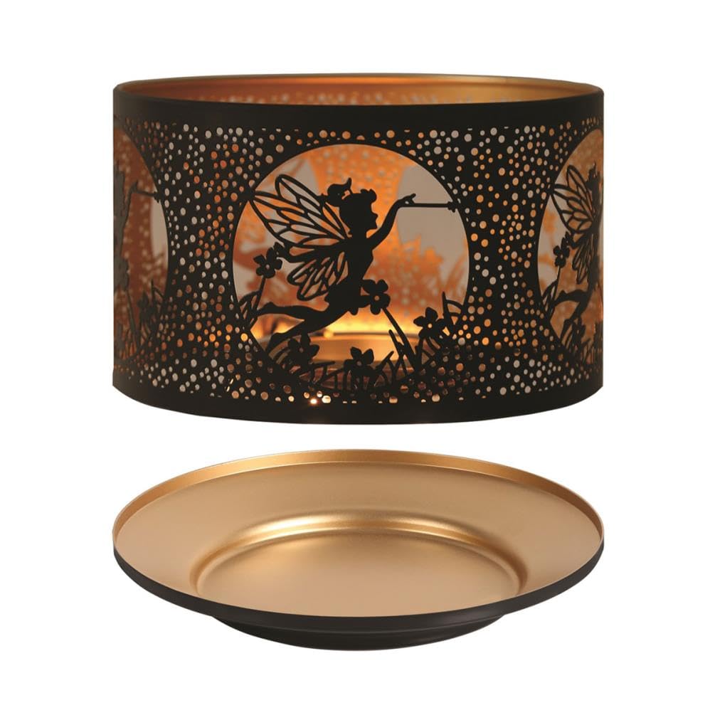 Aroma Silhouette Black & Gold Fairy Shade & Tray