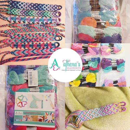 Image of Athena's Elements Embroidery Floss | Rainbow Thread for Embroidery, Cross Stitch Thread, Customized Independent Packaging(100 Colors)(Mermaid Color Palettes)