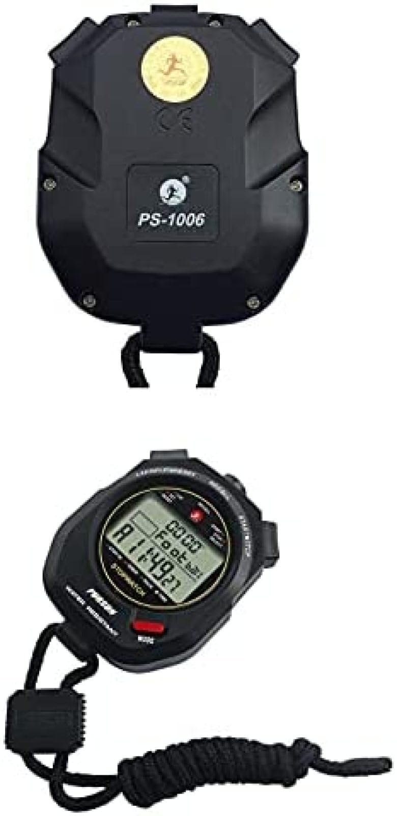 Cronometro digitale con 100 memorie separate, calendario sveglia e modalità ritmo, schermo extra large, resistente all'acqua, antiurto, batteria inclusa per allenatori