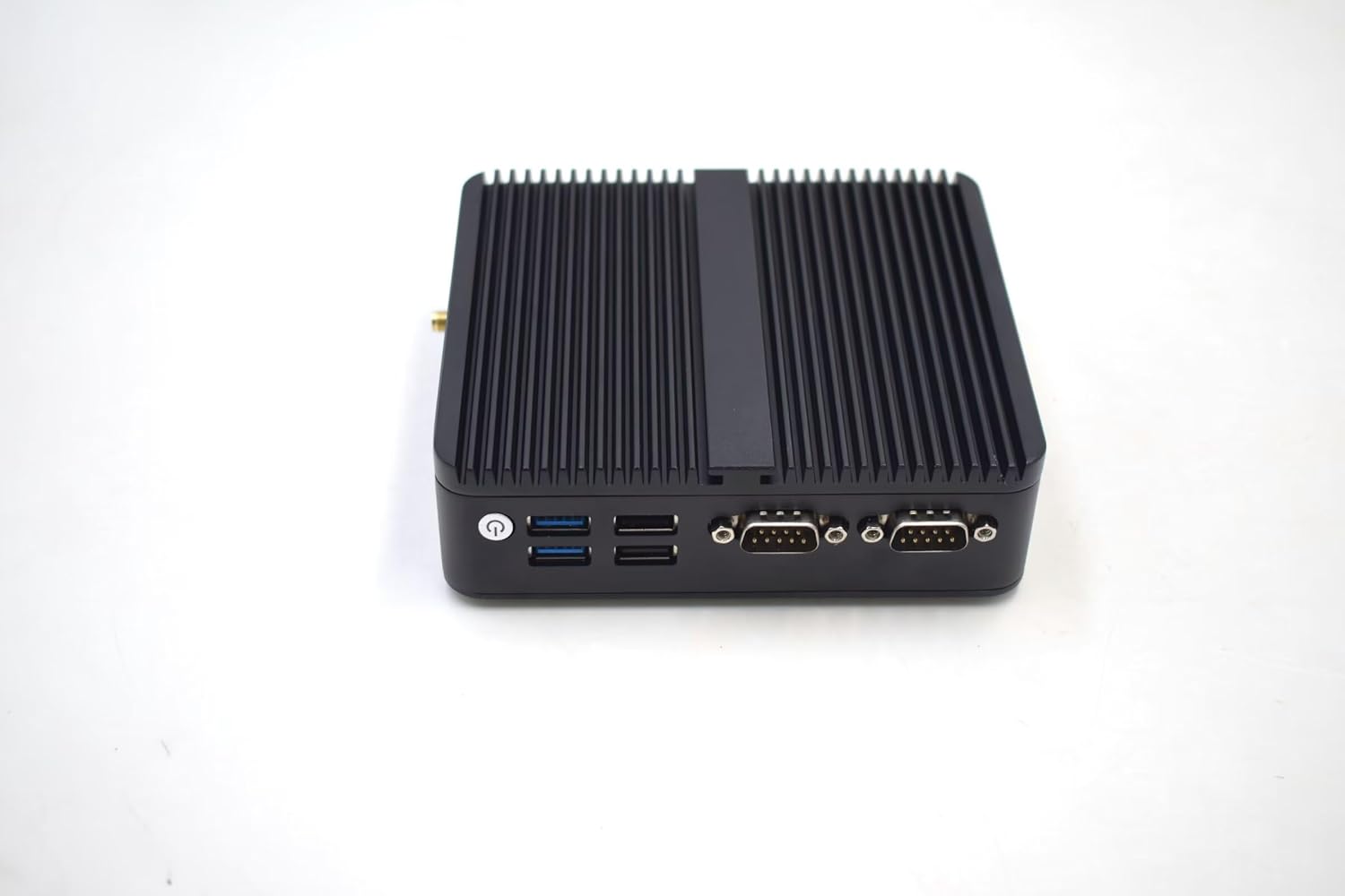 BASOARO Industrial PC Fanless Mini PC Win 11 Pro Celeron J6412, 16GB RAM 512GB SSD 1TB HDD, Dual Gigabit Ethernet, 2 HD DP Triple Display, 2 RS232 COM, 4 USB, Dual Band WiFi, BT 4.2