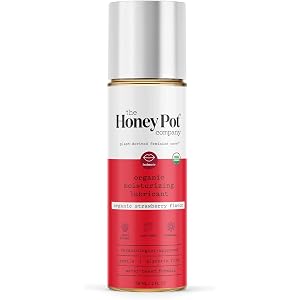 The Honey Pot Company - Strawberry Flavored Lube - Organic Water Based Lubricant - Perfect for Women and Couples. Lubricants for Privacy. 2 Fl Oz