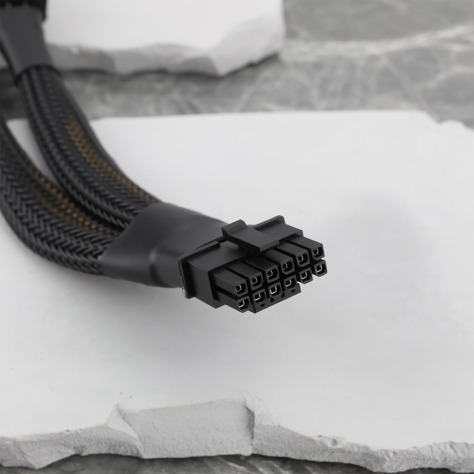 Create idea Cavo adattatore di alimentazione da 16 pin (12 + 4 pin) a 2 x 8 pin, 12 cm, 16 AWG, compatibile con Nvidia RTX 4080 4090