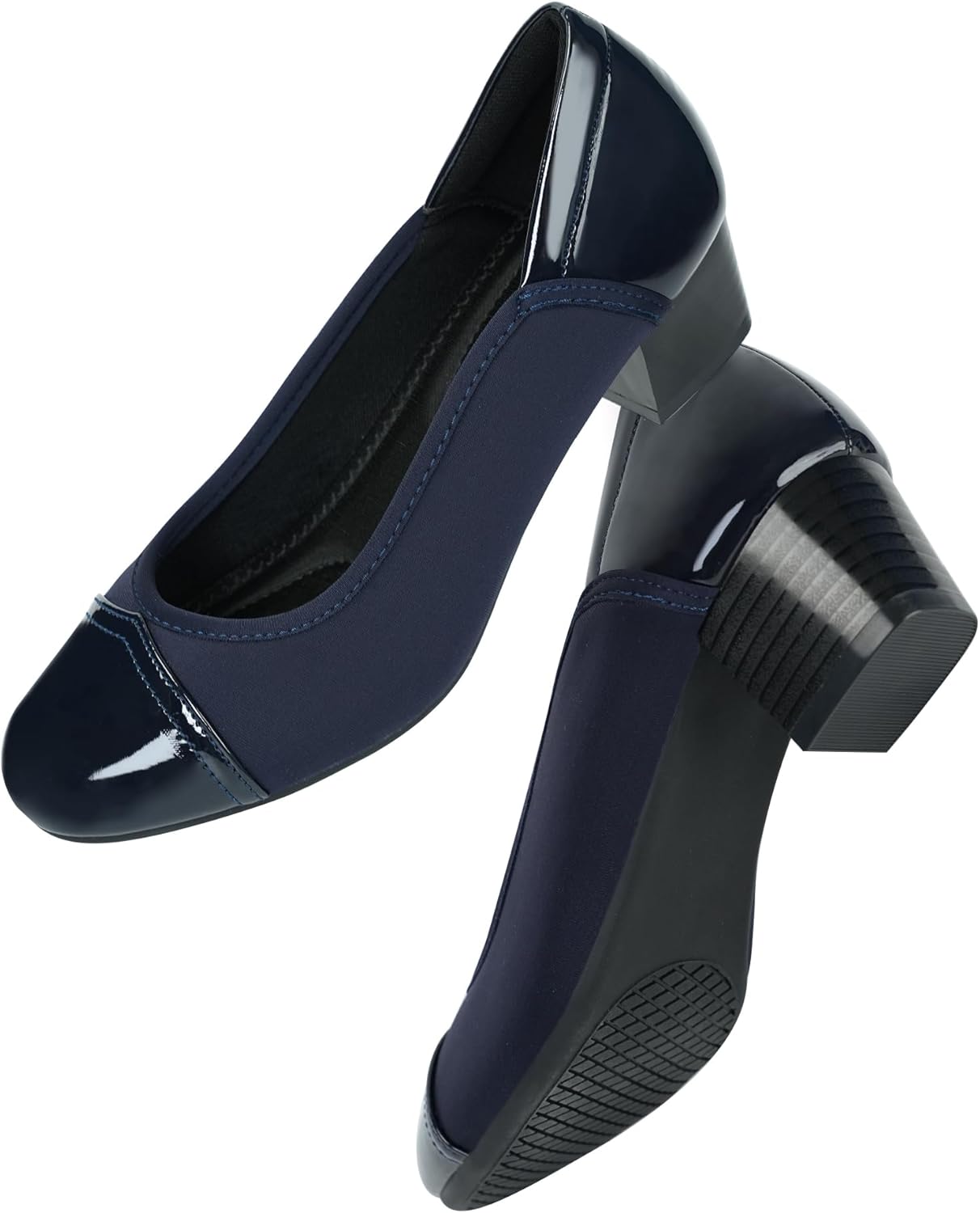 Ortho+rest Women Bunion Dress Shoes Low Heel Orthopedic Pumps Orthotic Slip On Loafers - Image 6