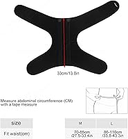 Vista 5 de Envoltura de compresión de ingle, soporte de cadera con 2 barras de soporte de resorte integradas, diseño abierto, doble presión y ajuste