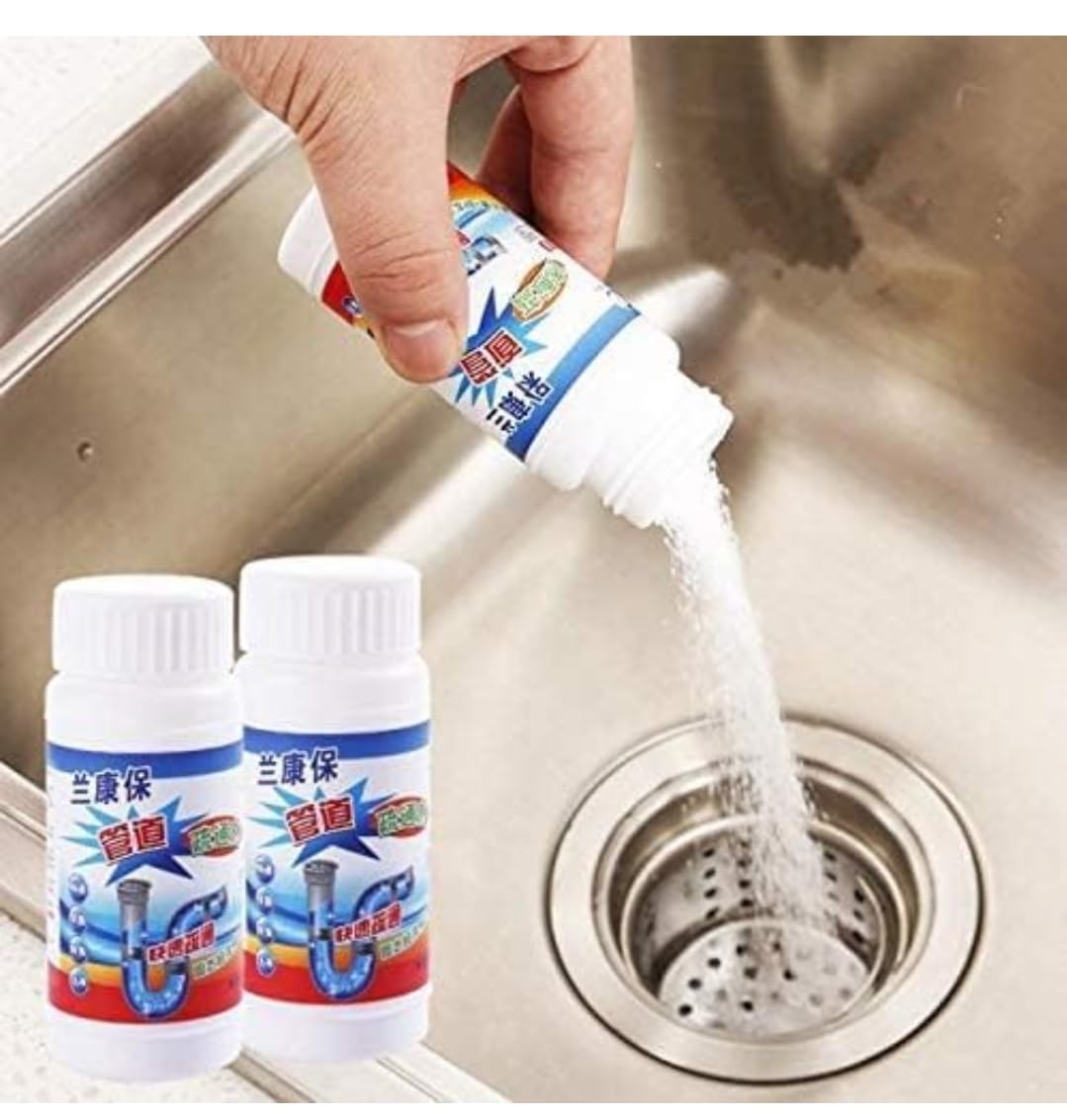 Wild Tornado Powerful Sink & Drain Cleaner Powder|Powerful & Clog Remover Sink Cleaning Powder|Automatic Toilet Blockage Cleaner,Removes Clogs,Blockage In Washbasin,Septic Tank,Sinks,Pipes (Pack Of 1) (B0D3DWZ7G6) Amazon Price History, Amazon Price Tracker