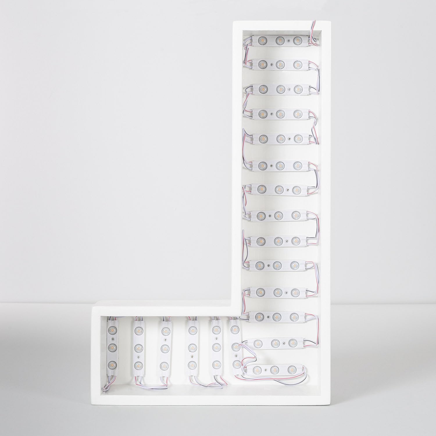 LEDKIA LIGHTING Modulo LED 20 Pezzi 24W IP65 12V DC per Insegne Pubblicitarie 2.5m 4000K Bianco Naturale