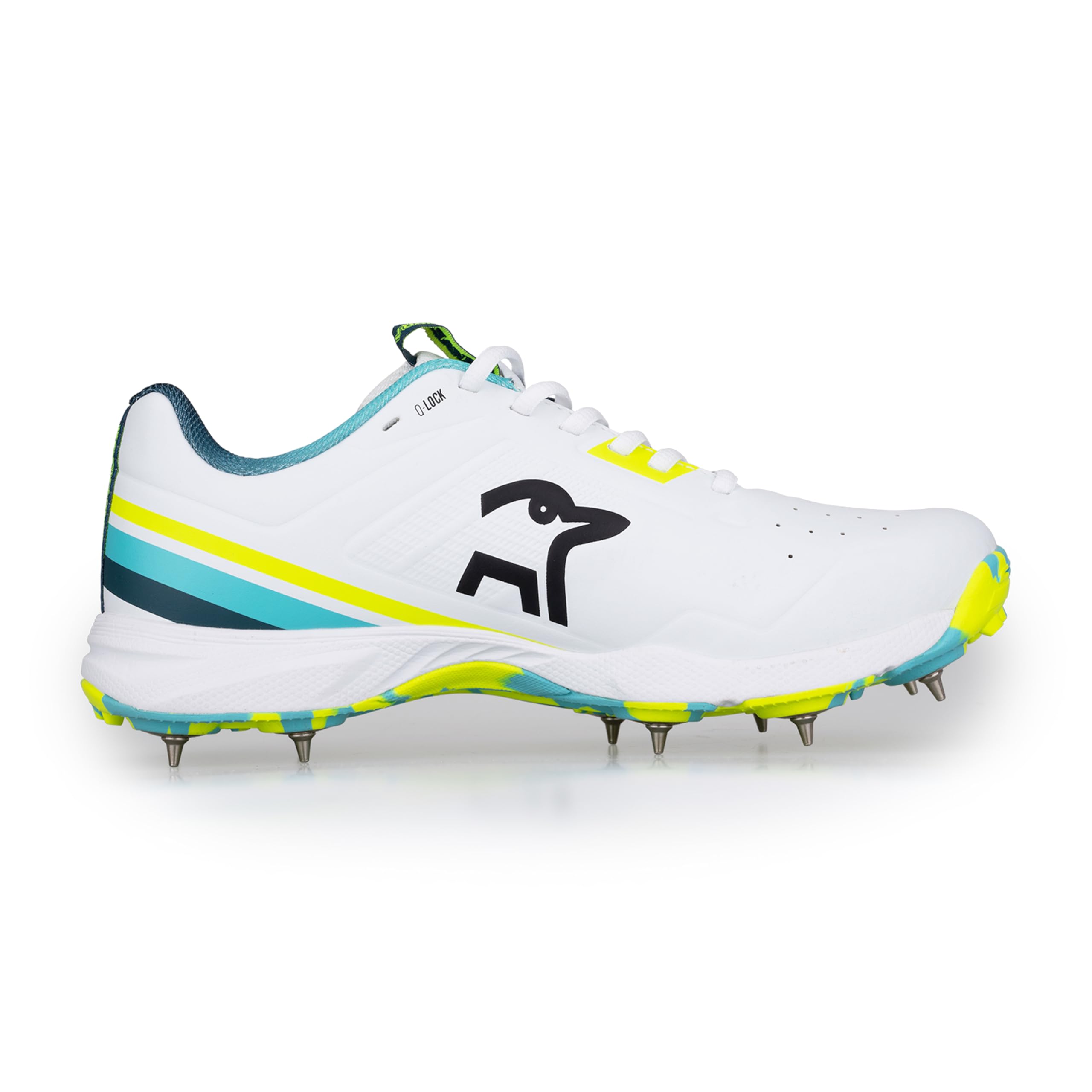 Kookaburra KC 3.0 Spike Cricketschuh, Aqua/Gelb