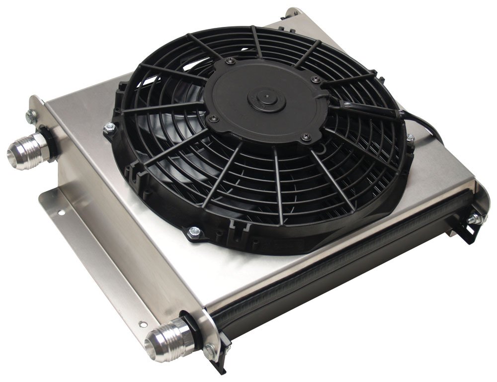 Derale15876 Hyper-Cool Extreme Remote Fluid Cooler with Fan