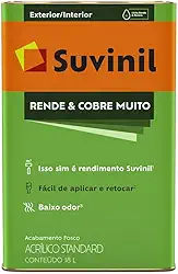 Tinta Acrílica Suvinil Rende e Cobre Muito Standard 18L Branco