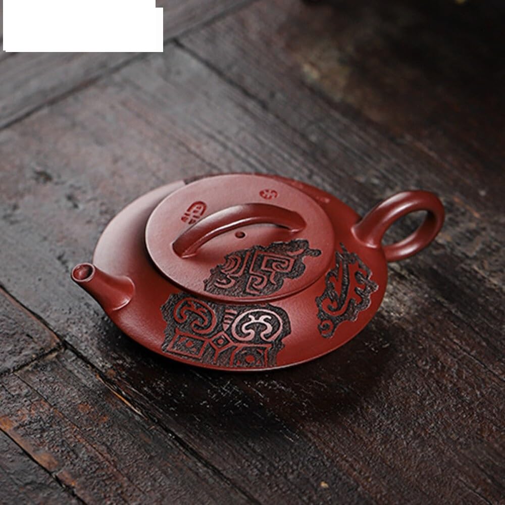 Czajnik do herbaty 130 ml, retro, fioletowy gliniany czajniczek, ręcznie robiony, surowy, gliniany czajnik do zaparzania herbaty z sitkiem, czajniczek do herbaty Zisha Teaset do kuchenki