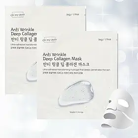 Máscara facial coreana de colágeno hidrogel para cuidados com a pele de luxo 2 EA (antirrugas)