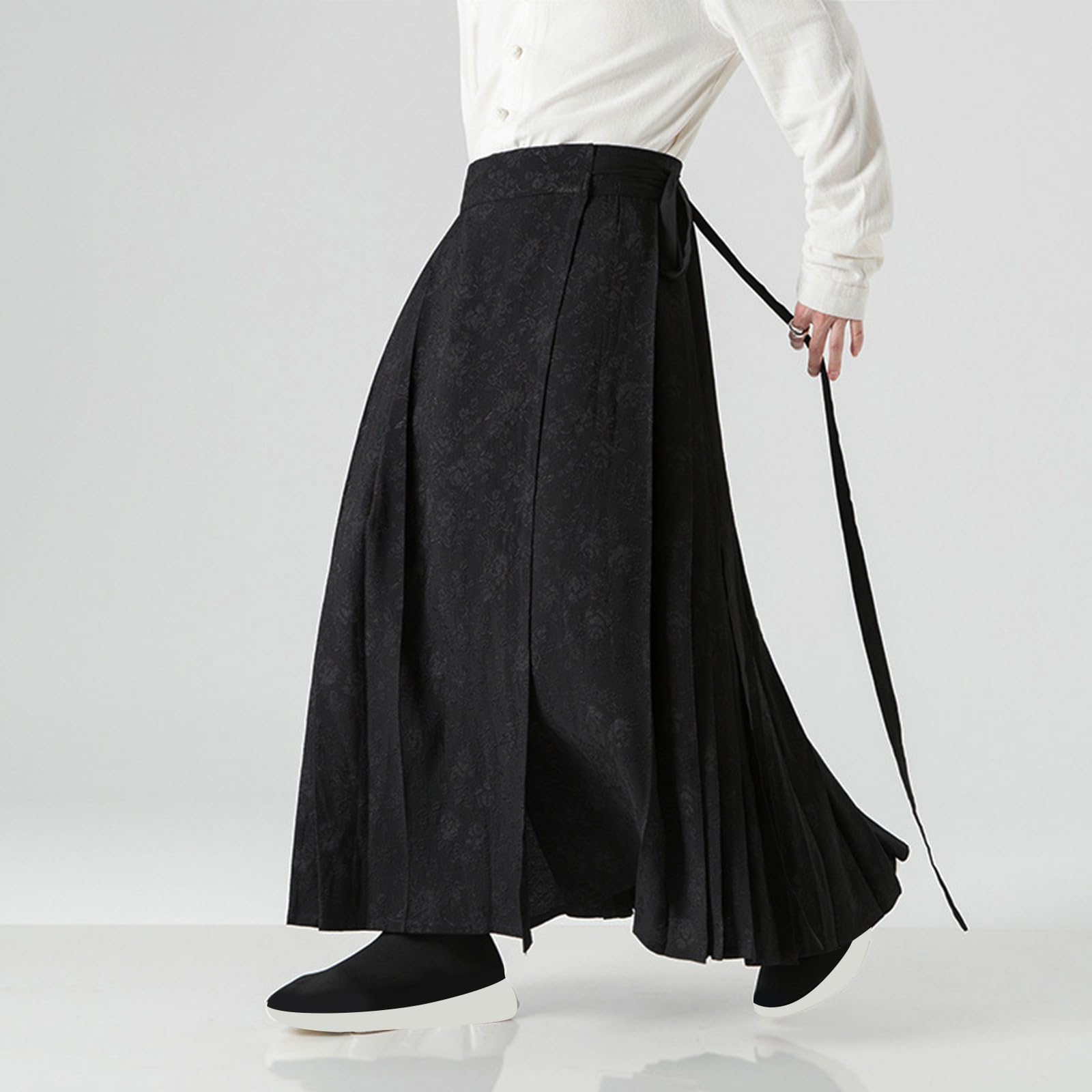 Tradizionale Kilt Uomini Antico Hanfu Stile Cinese Costume Mamianqun Ming Dinastia Tessitura Cavallo Faccia Gonna Tradizionale A-Line Rock