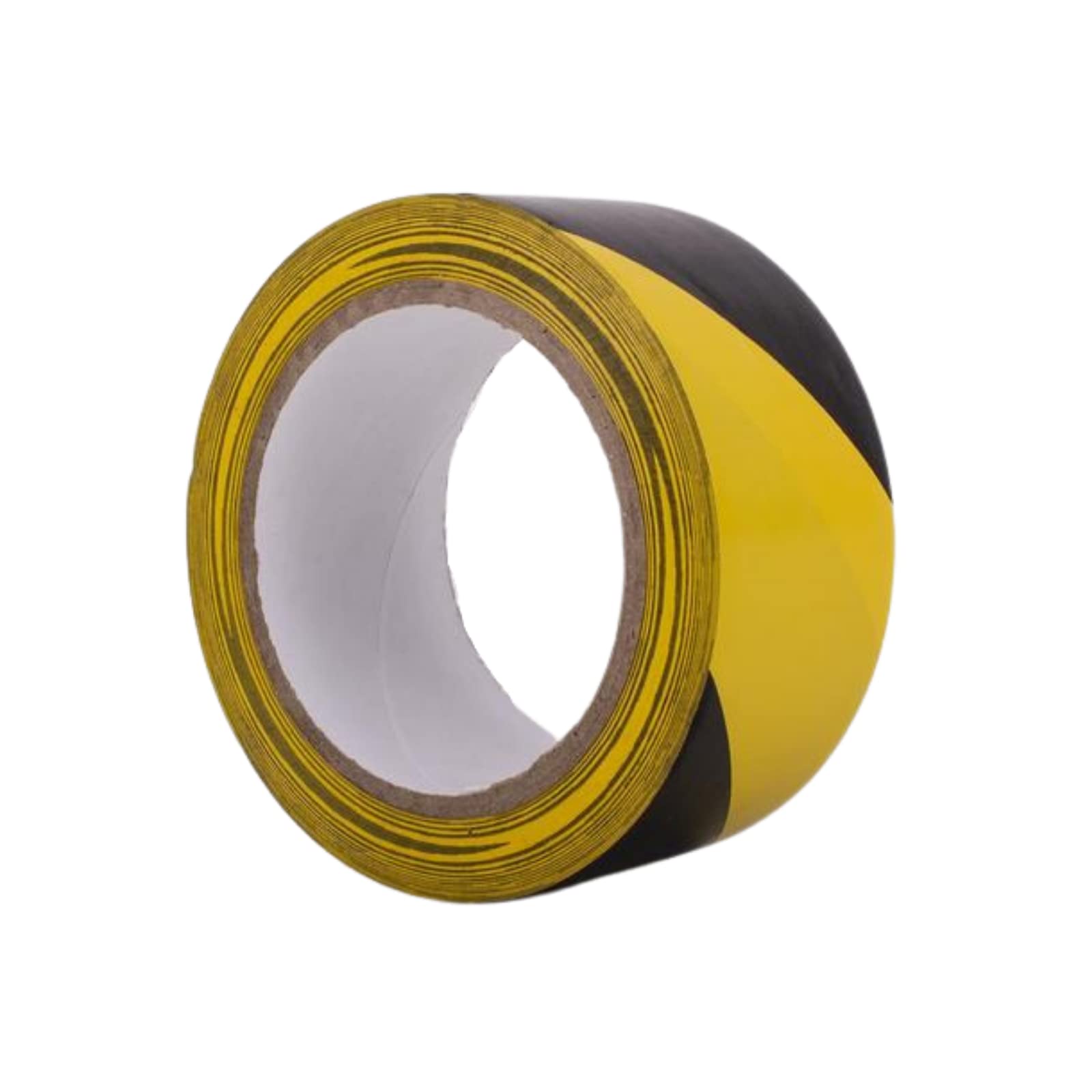 LotusHazard Tape 48mm x 33m Black/Yellow For Floors Hazard Marking Colour Coding Warning Self Adhesive Barrier Tape (1 Roll)