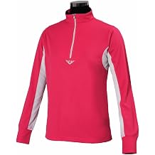 TuffRider Youth Long Sleeve Ventilated Technical Sport Shirt UV Protection, Quick-Dry, Mesh Undersleeves