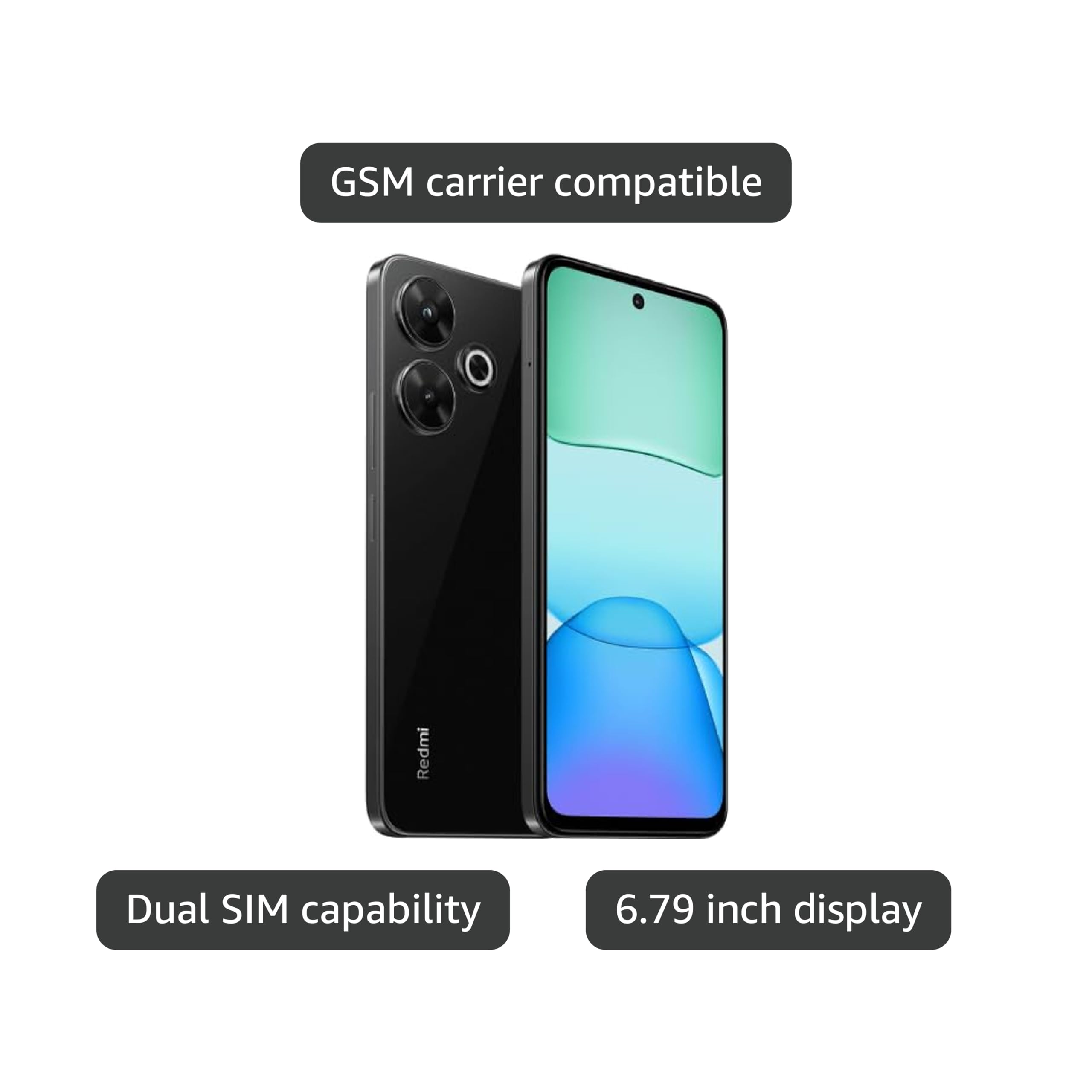 Amazon.com: Xiaomi Redmi 13 (24049RN28L), 256GB 8GB RAM, Dual SIM