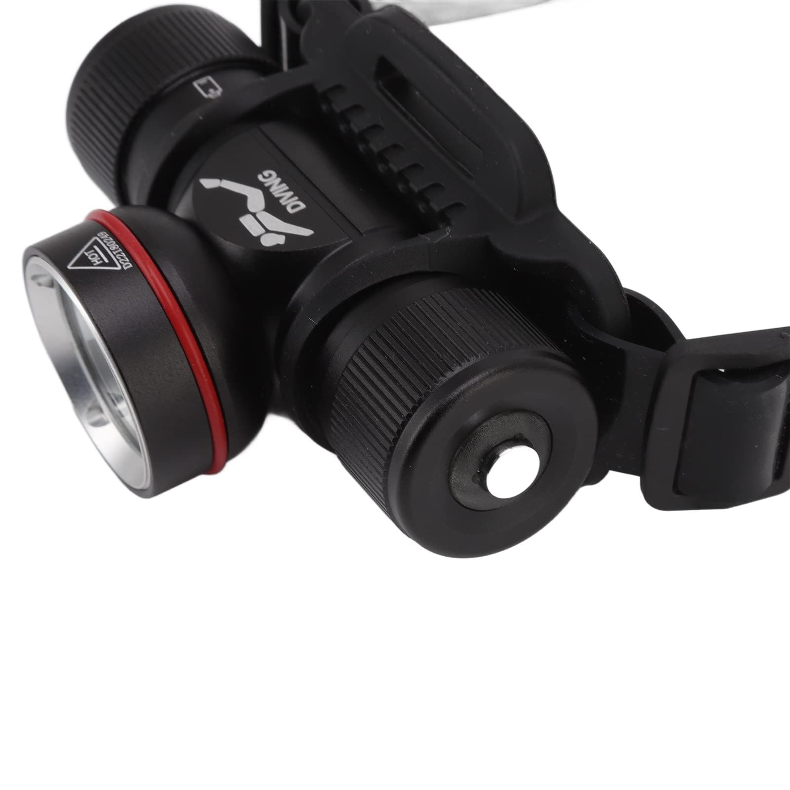 Tauchscheinwerfer, 1500LM LED Tauchlicht, Gelbes Licht, Wasserdicht, IPX8, 262 Fuß, Unterwasser Stirnlampen Taschenlampe, Aluminium, 5 Modi für Tauchen, Höhlenforschung