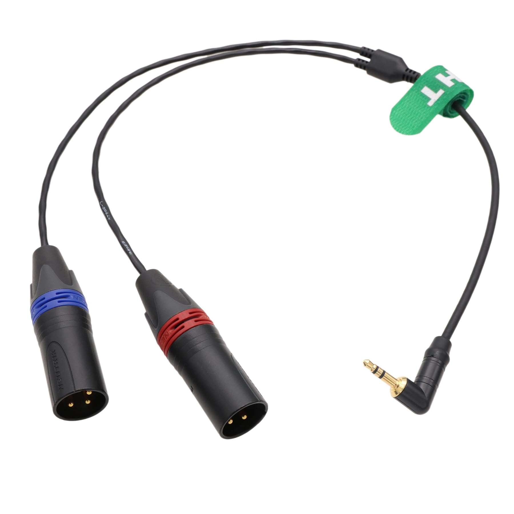 Audio Cable for Mixer Recorder Amplifier Microphone DJ Music Instrument Receiver Camera, 3.5mm 1/8" to 2 XLR 3 pin Male Left Right Balanced 2-Channel 50cm