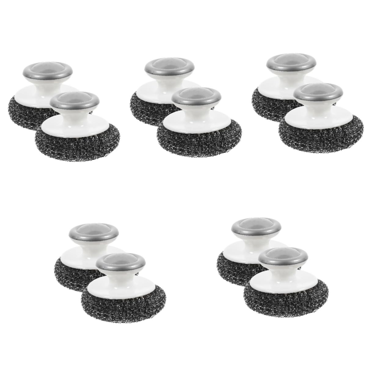 VALICLUD 10piezas Cepillo De Limpieza Multifuncional De Inoxidable para Fregar Platos y Utensilios De Cocina De Resistente y No Raspante para Ollas Sartenes y Superficies Variadas