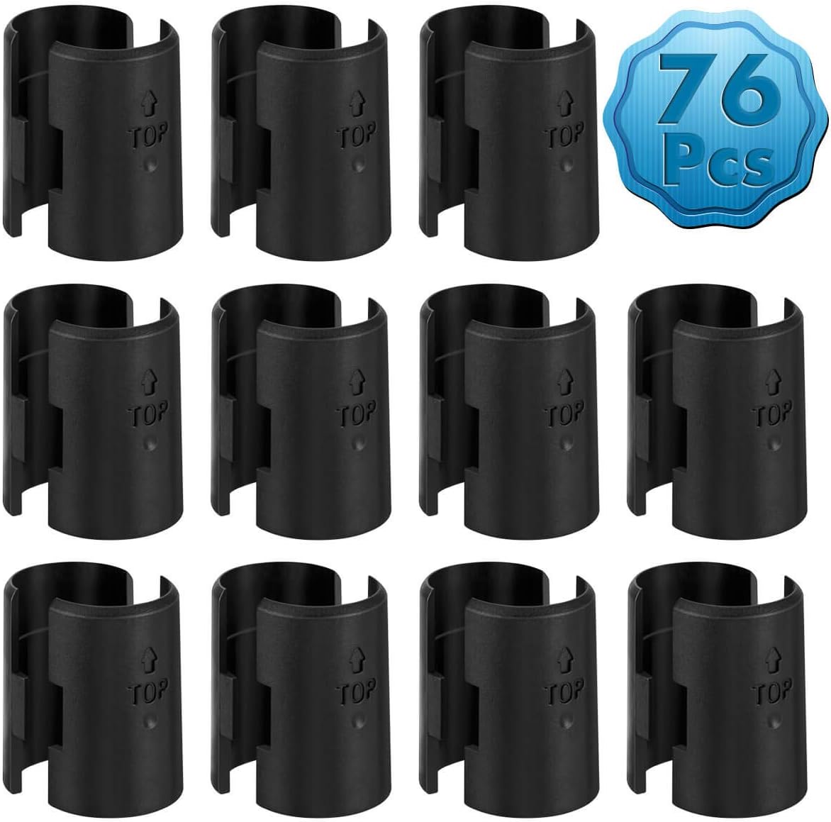 Cridoz 38 Pairs 76 Pack Wire Shelving Shelf Lock Clips