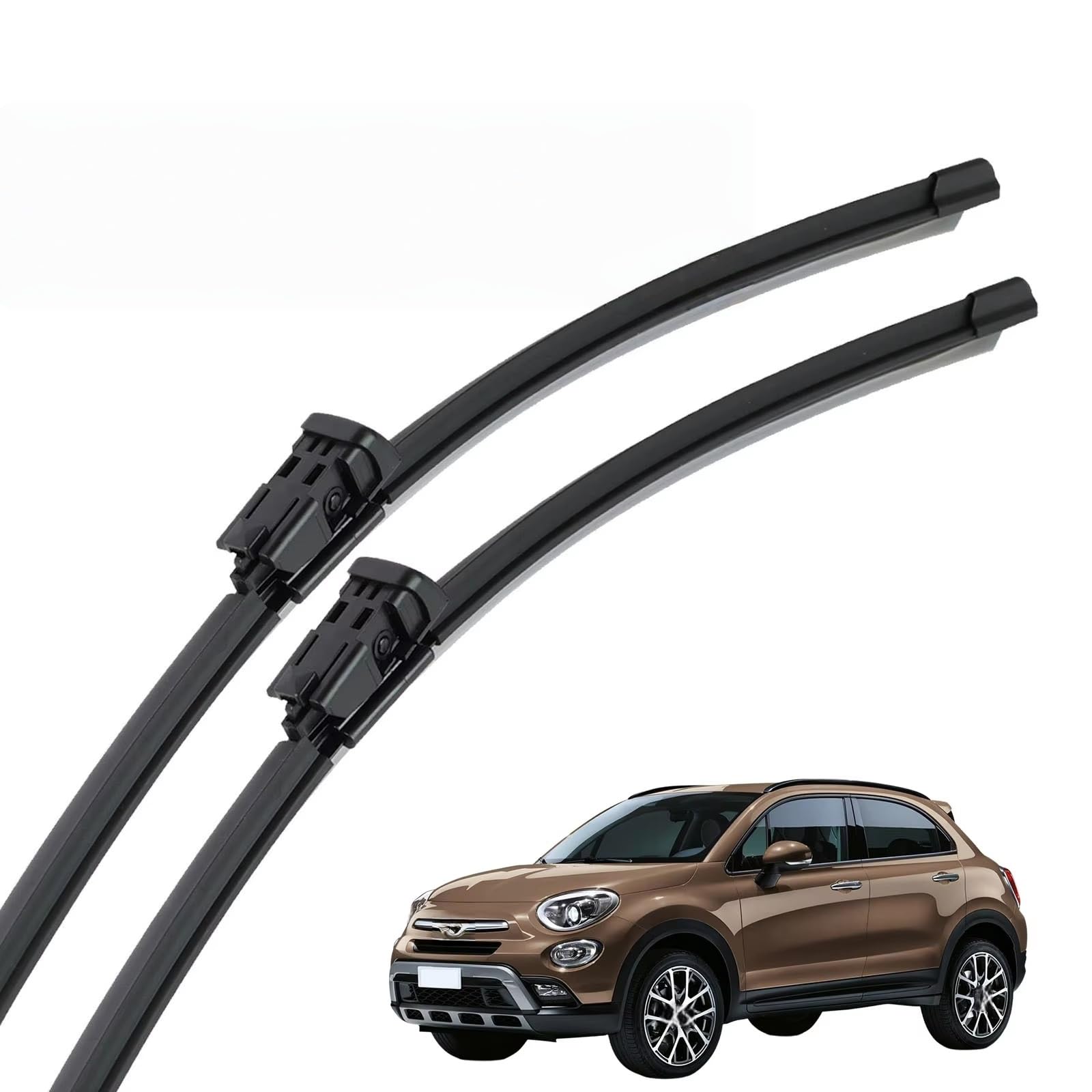 Balais d'essuie-glace avant pour Fiat 500X 2014-2023 jeu de 2 balais de remplacement 26" et 14"
