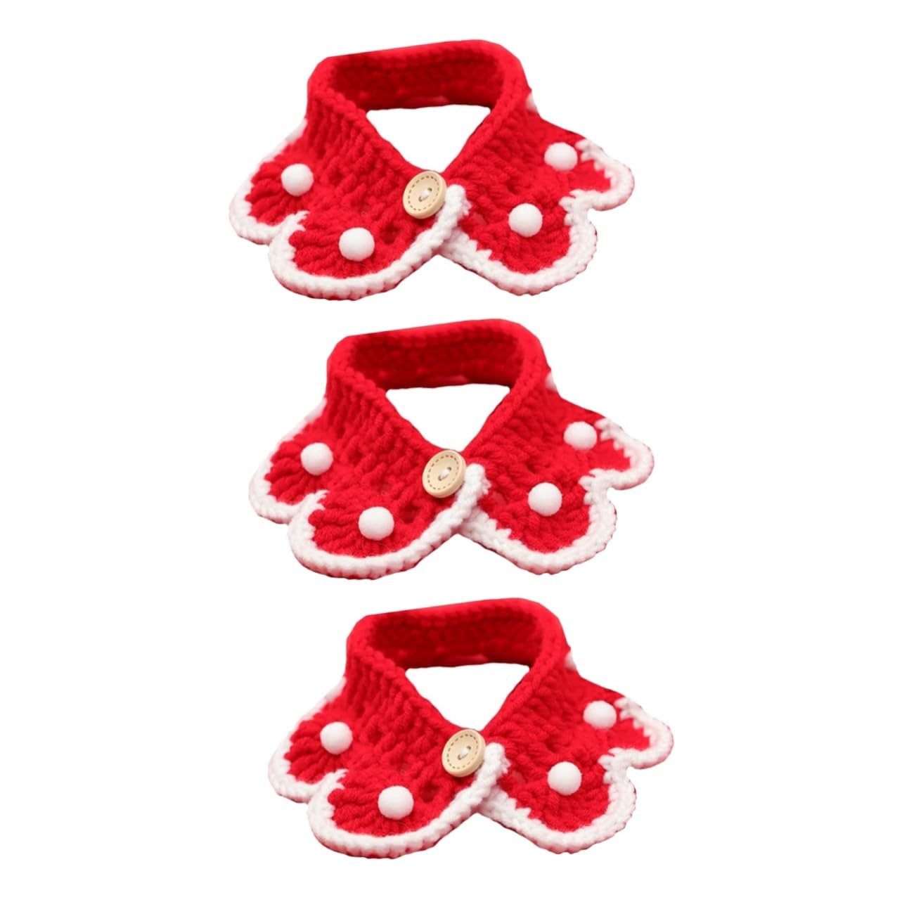 Écharpe de chat tricot rouge YARNOW anti-irritation pour remplacer le collier rigide