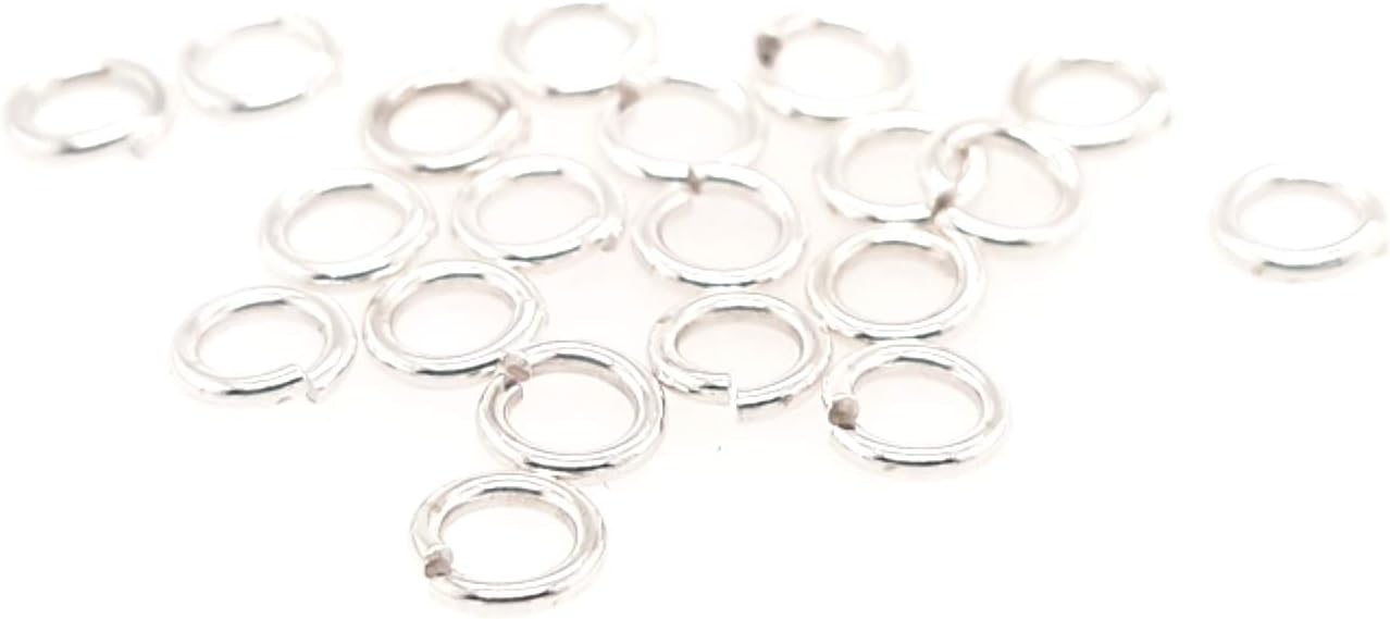 20 Argentium Silver Round Open Jump Rings 5.5MM OD, 3.5MM ID 18 Gauge by CRAFT WIRE