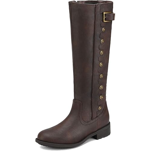 DREAM PAIRS Women's Wide Calf Comfortable Winter Knee High Boots