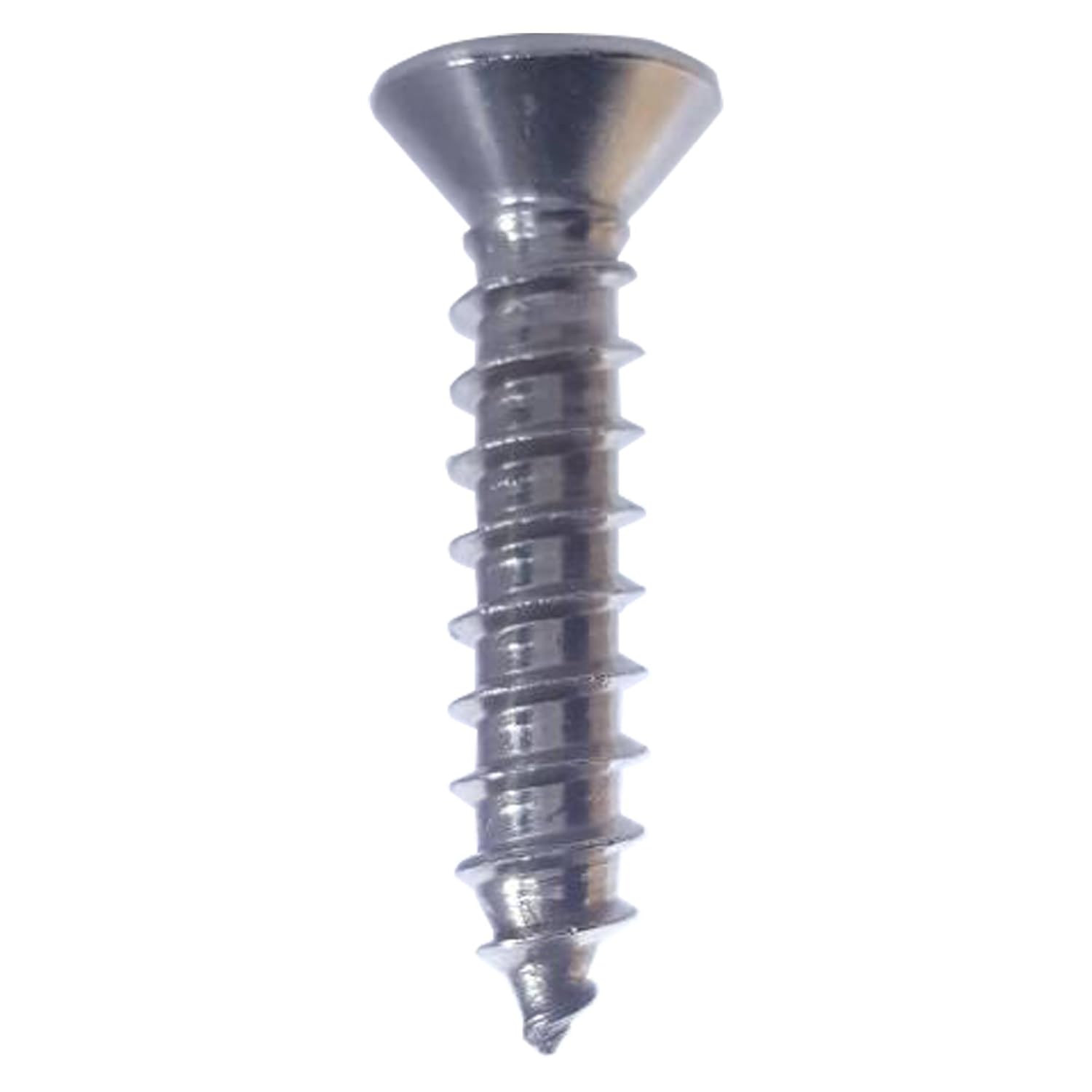 #14 x 3 Flat Head Sheet Metal Screws, Phillips Drive, Stainless Steel 18-8, Full Thread, Bright Finish, Self-Tapping, Quantity 25 by Fastenere