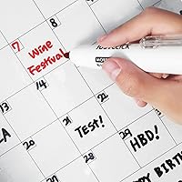 Vista 9 de carrotez Marcadores retráctiles de borrado en seco, marcadores de pizarra blanca de borrado en seco, punta de bala, barril grueso, 12 unidades, rojo