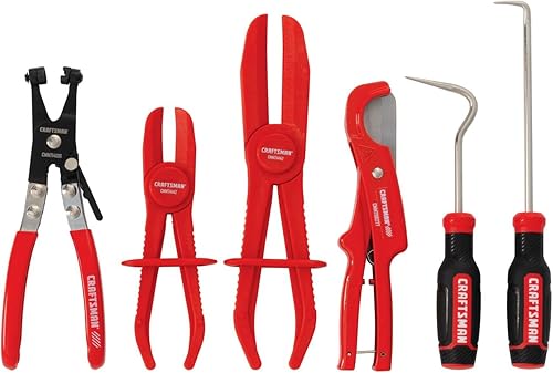 CRAFTSMAN Reparación del sistema de refrigeración, automotriz, kit de 6 piezas (CMMT98277), rojo
