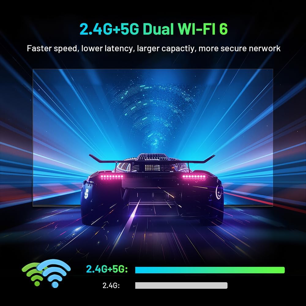 HK1 K8Mini Android 14.0 Smart TV Box 2GB RAM 16GB ROM RK3518 Quad Core CPU Mali-450 GPU Support 2.4G/5G WiFi BT5.0 - Model No.: HK1 K8Mini 2GB 16GB
