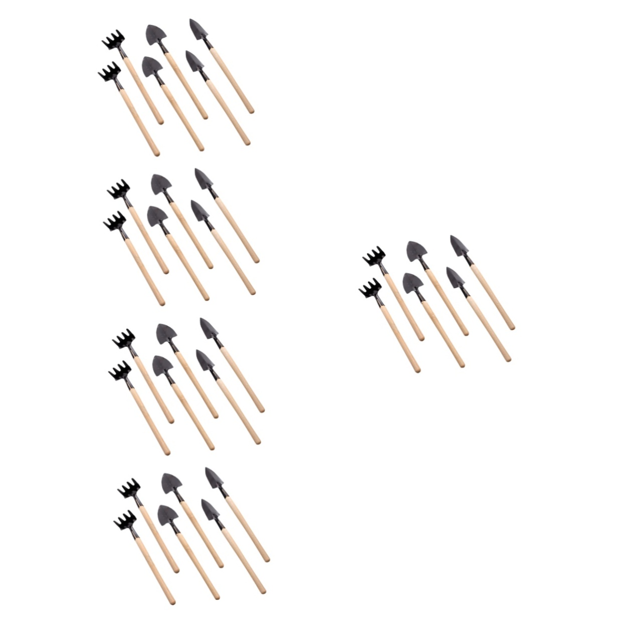 Kit de mini herramientas de jardinería BESPORTBLE 10 sets miniatura 7