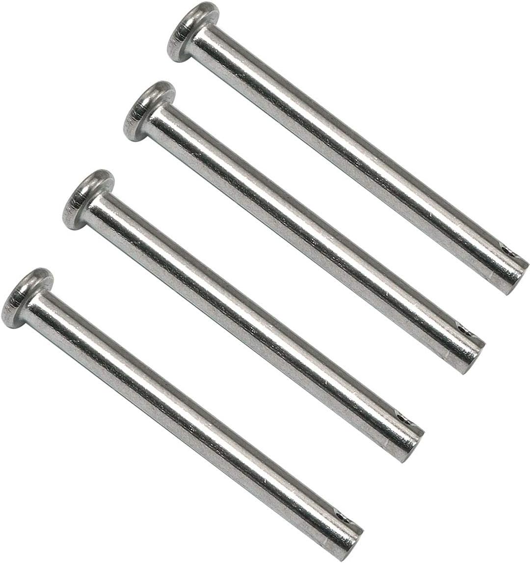 PZRT 4pcs Single Hole Clevis Pins 5mm x 50mm 304 Stainless Steel M5