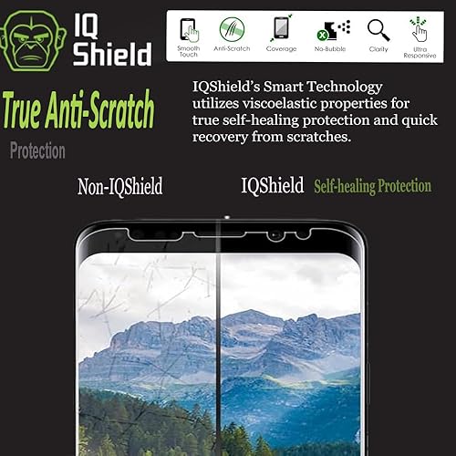 Miniatura 90 de IQShield Paquete de 2 protectores de pantalla para Samsung Galaxy S22 Plus/S22+Plus 5G, fácil instalación, desbloqueo de huellas dactilares