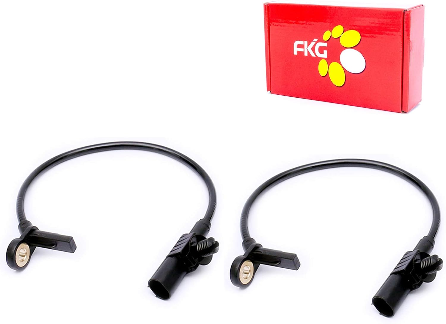 FKG ABS Wheel Speed Sensor Rear Left and Right ALS365 For 2007-2009 Mercedes-Benz GL320 ML320 R320, 2006-2011 Mercedes-Benz ML350, 2007-2011 Mercedes-Benz ML63 AMG R500, Set of 2