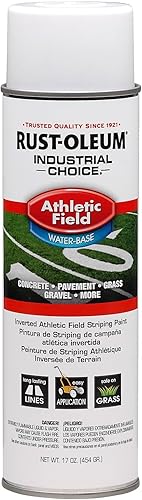 Rust-Oleum 206043-12PK Industrial Choice AF1600 System Athletic Field - Pintura de rayas invertidas, paquete de 12, 1.06 libras (paquete de 12),