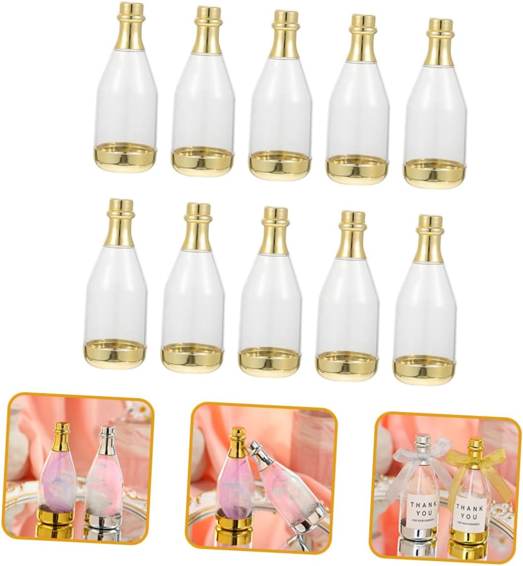 FOMIYES 30pcs Mini Bottle Candy Boxes Bridal Shower Candy Favors Luxury Wedding Candy Present Box Pp Material Safe Gentle Design Versatile Party Supplies