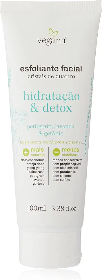 Vegana Esfoliante Facial Hidratacao E Detox 100ml, VEGANA