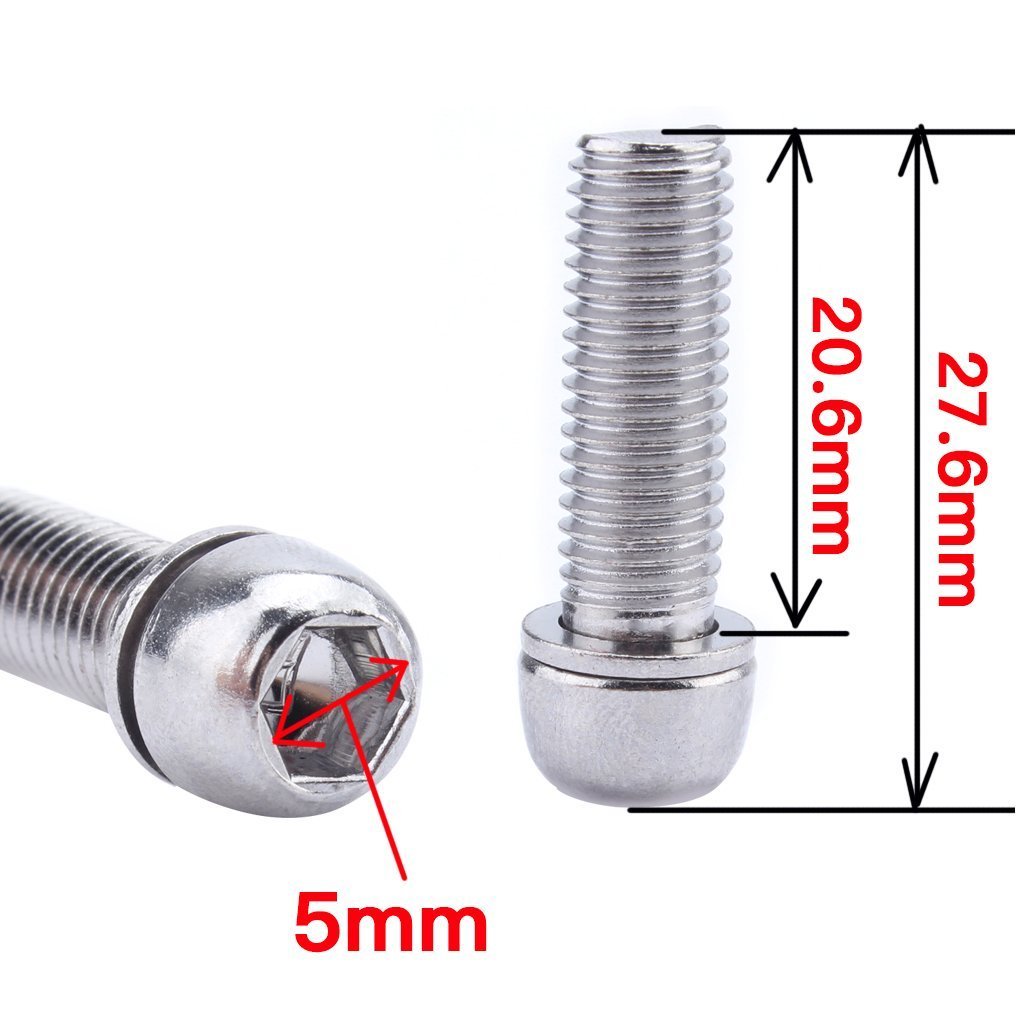 12 Stuks Fiets Schroeven – M7 Socket Bouten Van Hoogwaardig Staal, Corrosiebestendig & Licht Voor Mountainbike, Racefiets & Meer