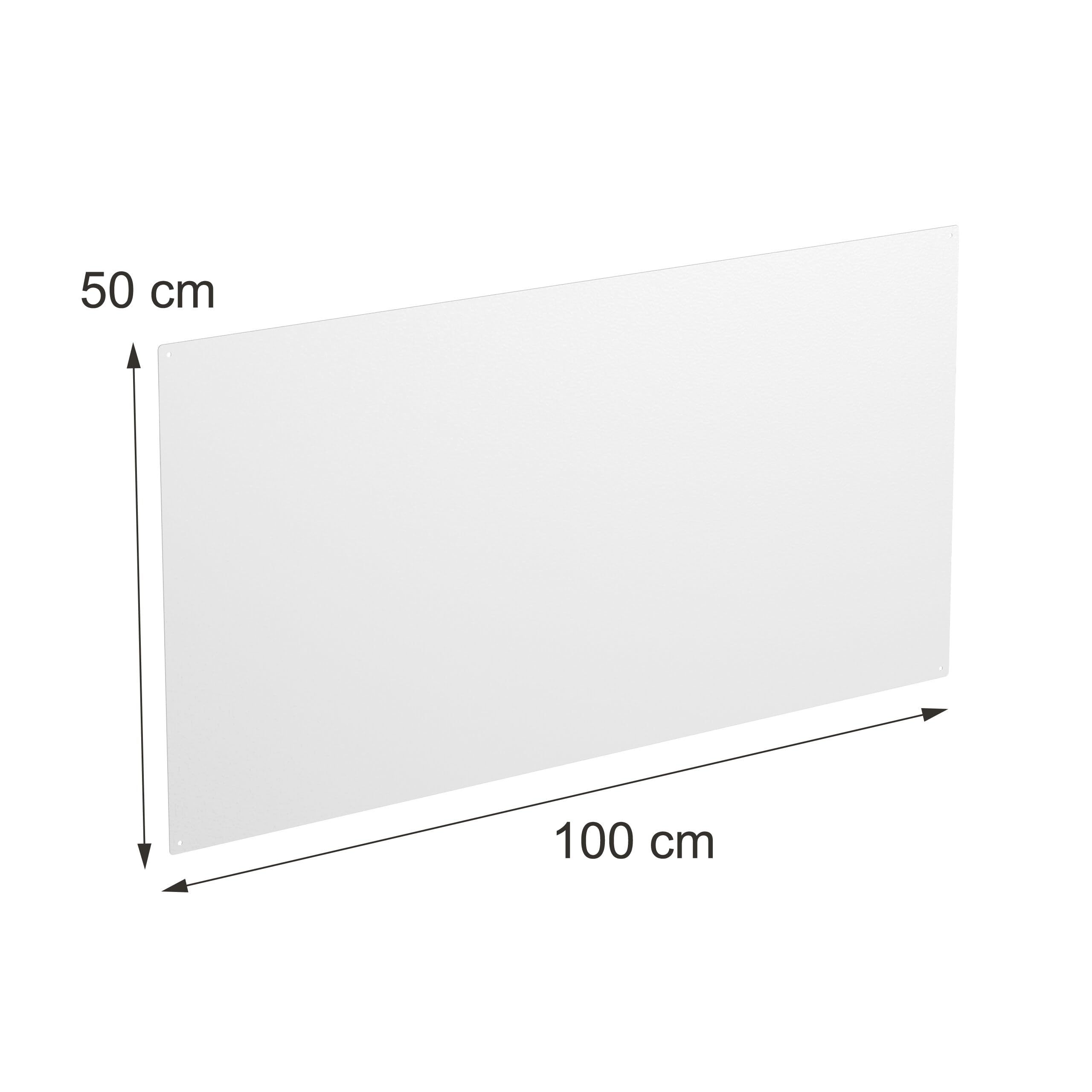 Tablica magnetyczna Relaxdays, tablica kredowa do pisania, biała | Tablica magnetyczna z 3 pisakami, 50x100, tablica na notatki do biura i kuchni, stalowa