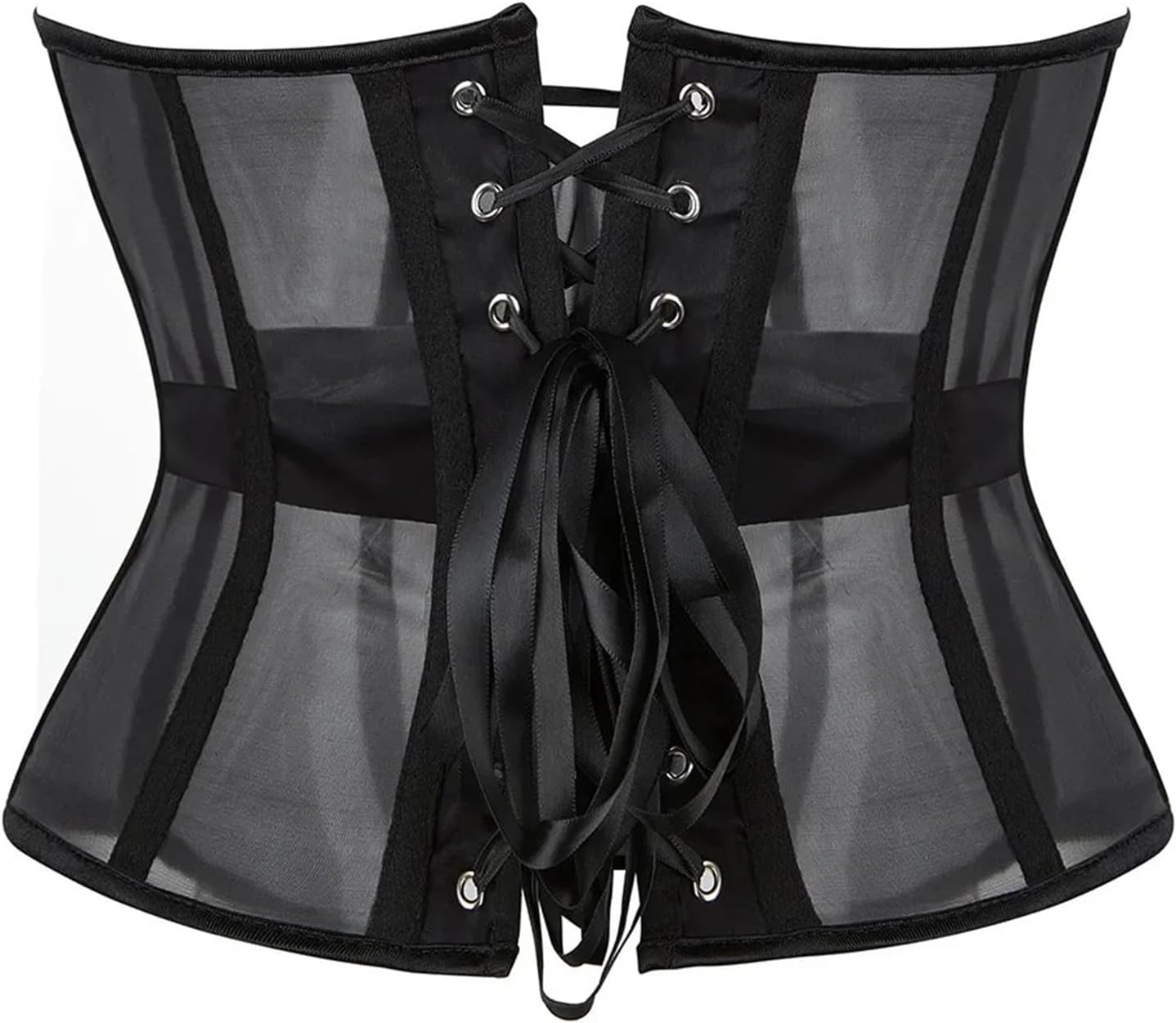 [TWPZUKDQF] アンダーバストコルセットトップウエストトレーナービスチェゴシックメッシュセクシーレースアップ