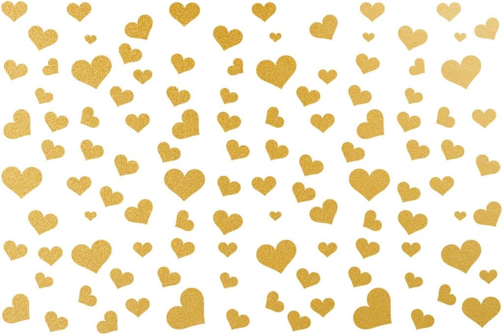 Ceramic Decal, Gold Overglaze Decal, Mini Heart