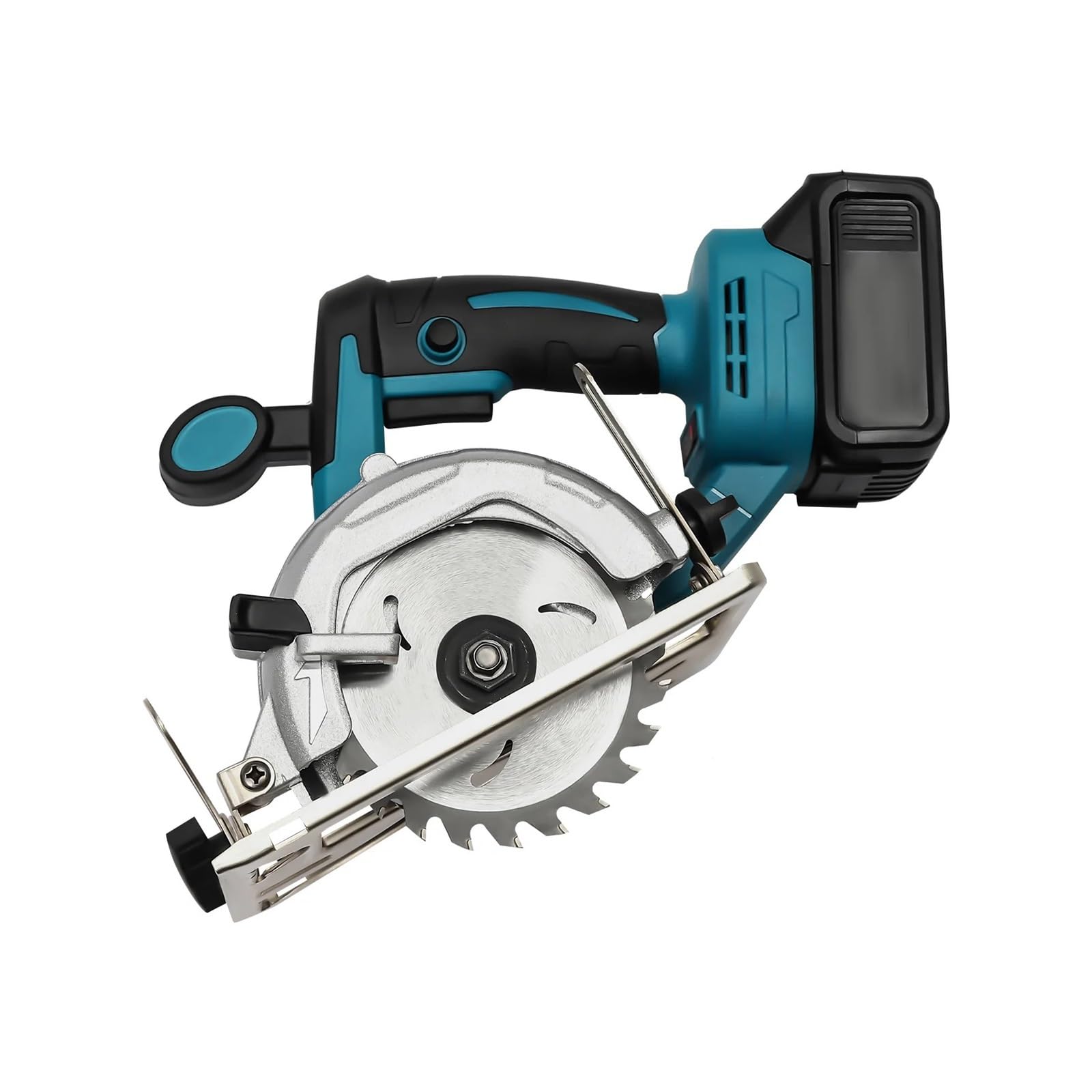 Motosierra sin escobillas con corte en bisel de 0 a 45°, sierra circular eléctrica inalámbrica con cargador for cortar madera y baldosas de cerámica