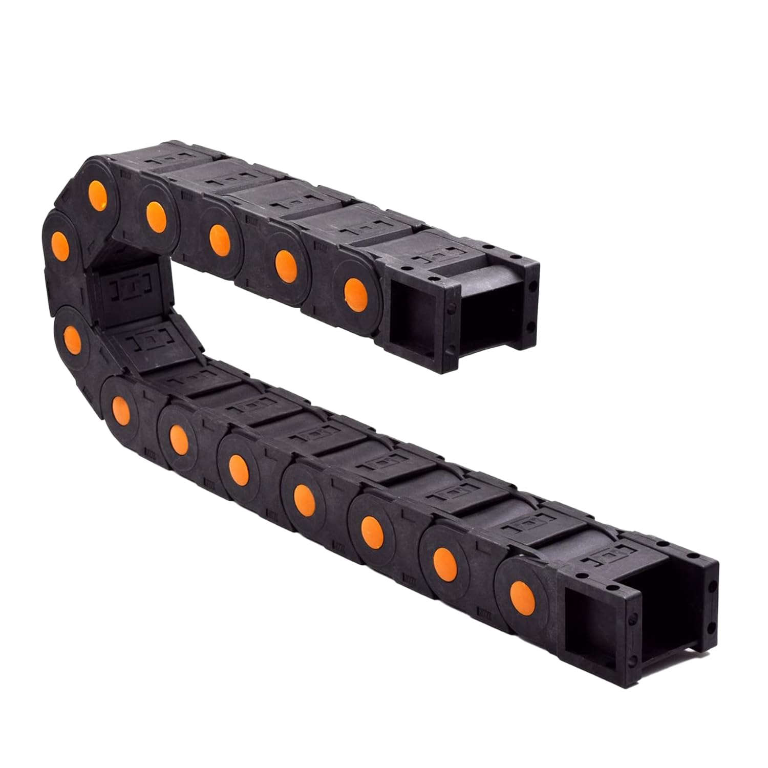 Qimoo 39.3 Inch Plastic Drag Chain Cable Carrier, 1m Open Type Wire Drag Chain Cable Carrier R75 45 * 50mm Cable Drag Chain For CNC Router Electronic Industrial Machine, Twist Chains - Canada - View #2